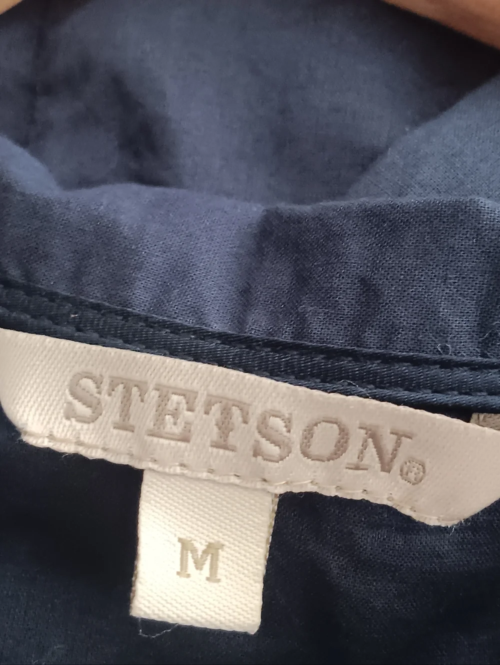 Stetson Blue Sheer Embroidered Floral Western Button Down Shirt Lightweight M - Picture 5 of 7